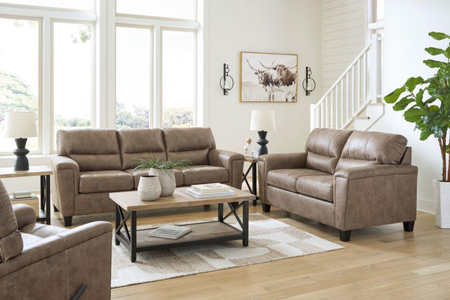 Ashley Navi - Fossil - 3 Pc. - Sofa, Loveseat, Rocker Recliner