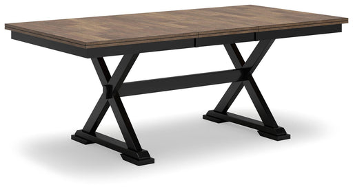 Ashley Wildenauer RECT Dining Room EXT Table - Brown/Black