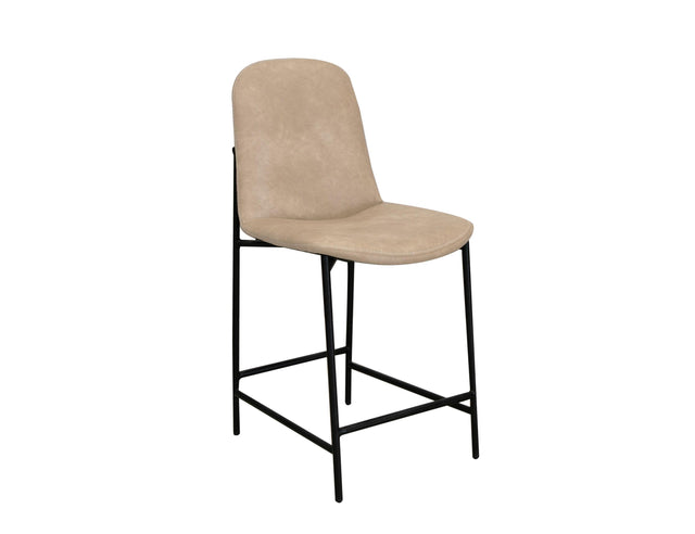 International Furniture Direct America - 24" Upholstered Barstool - Oyster