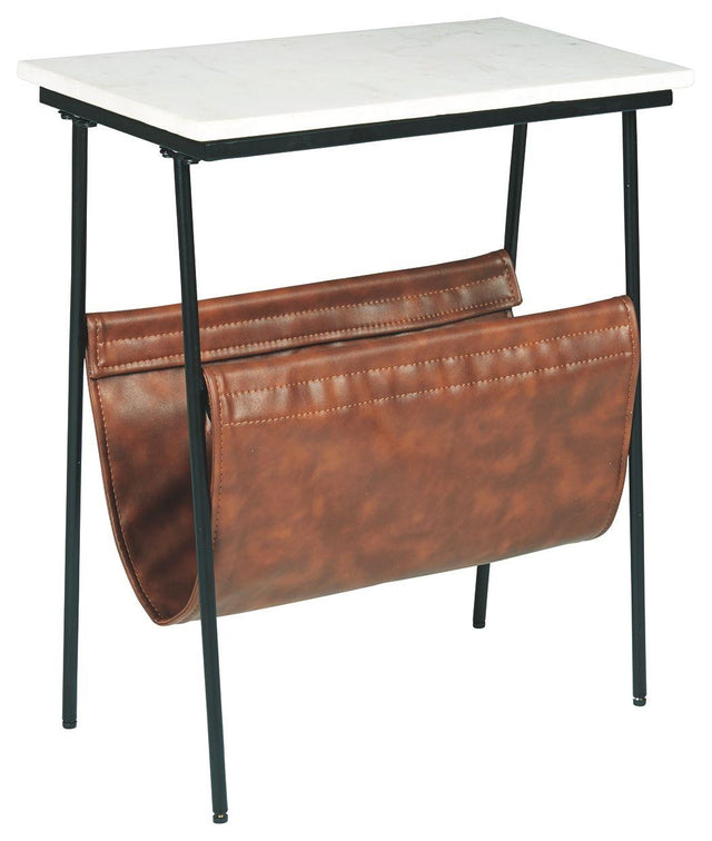 Ashley Etanbury Accent Table - Brown/Black/White