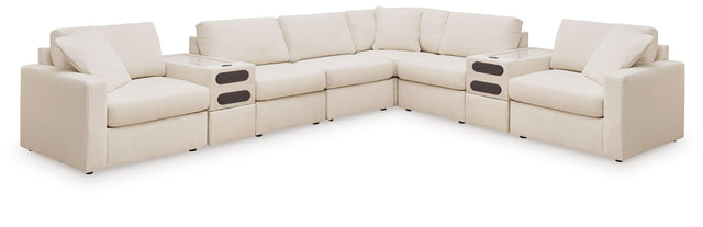 Ashley Modmax - Oyster - 8-Piece Sectional With 2 Audio System Consoles