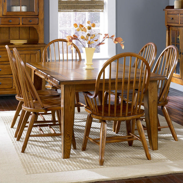 Liberty Furniture Treasures - 7 Piece Dining Room Set - Light Brown