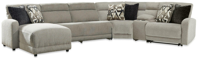 Ashley Colleyville - Stone - 6-Piece Power Reclining Sectional With LAF Chaise
