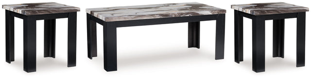 Ashley Jazmore Occasional Table Set (3/CN) - Dark Brown