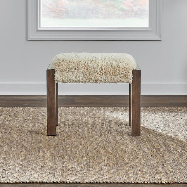 Liberty Furniture Broadmore - Upholstered Console Stool - Brown