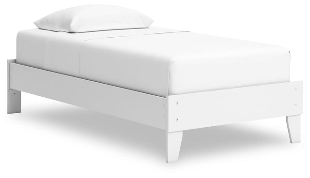 Ashley Hallityn Twin Platform Bed - White