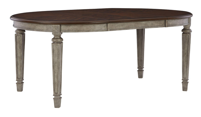 Ashley Lodenbay Oval Dining Room EXT Table - Two-tone