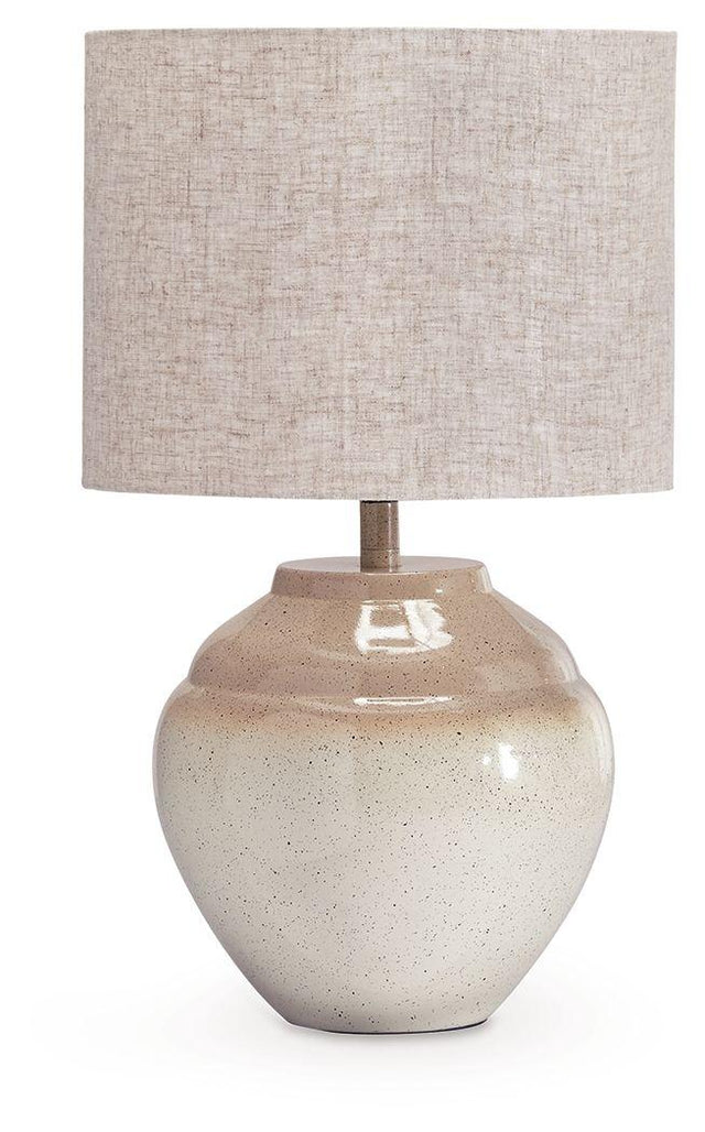 Ashley Waldish Metal Table Lamp (1/CN) - Cream/Beige
