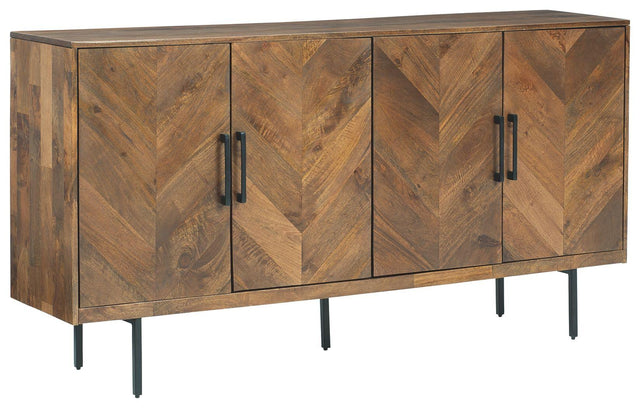 Ashley Prattville Accent Cabinet - Brown