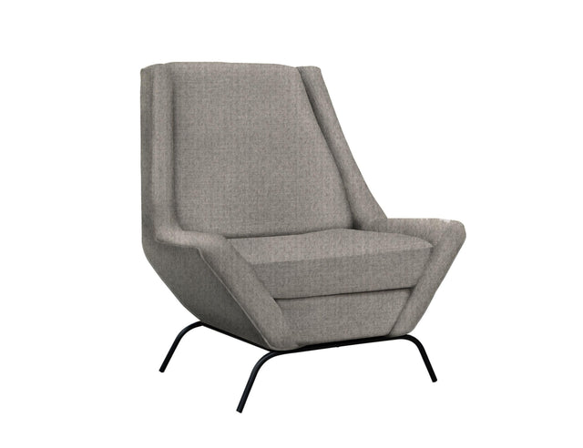International Furniture Direct Tyne - Fabric Armchair - Almond Gray