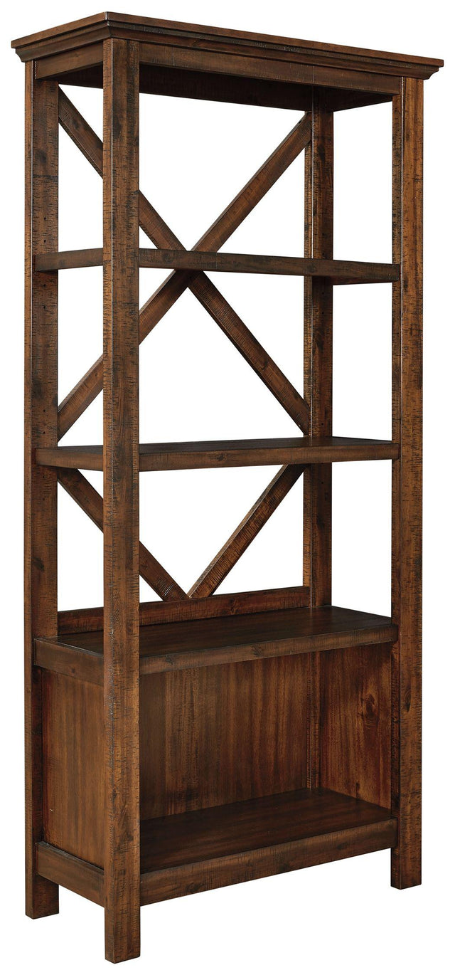 Ashley Baldridge Large Bookcase - Rustic Brown