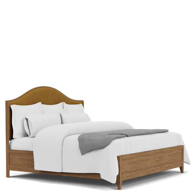 Riverside Furniture Halbrooke - Queen Upholstered Bed - Light Brown