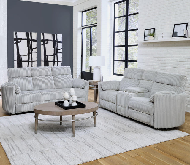Parker House Radius - Power Reclining Sofa And Loveseat - Mega Gray