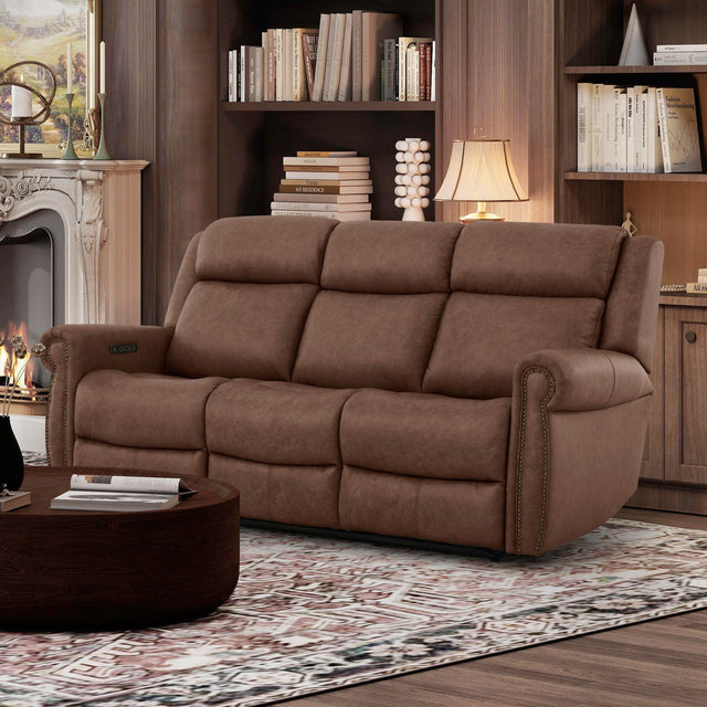 Liberty Furniture Carlton - Sofa P3 & ZG - Vintage Brown