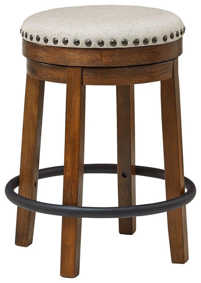 Ashley Valebeck UPH Swivel Stool (1/CN) - Brown/Black