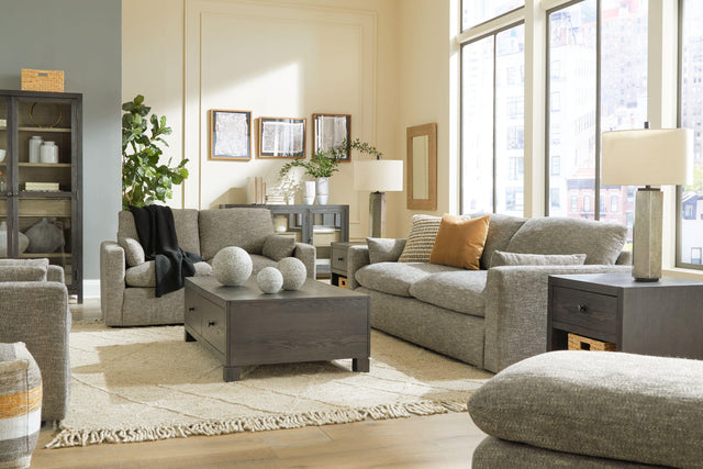 Ashley Dramatic - Granite - 4 Pc. - Sofa, Loveseat, Chair And A Half, Ottoman