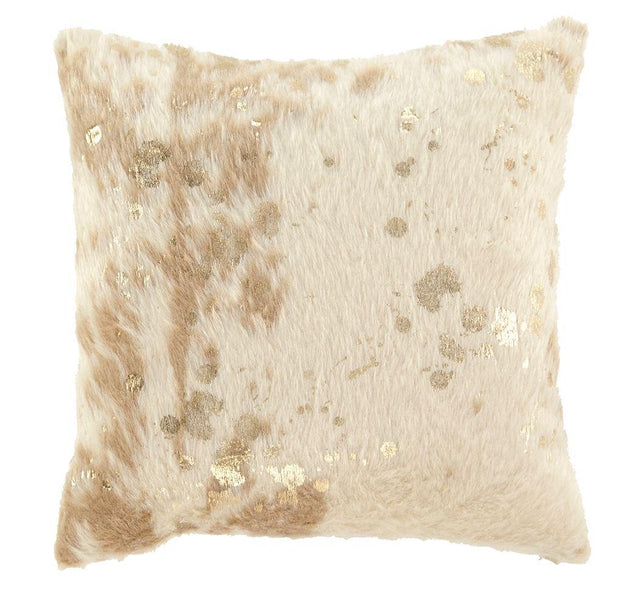 Ashley Landers Pillow (4/CS) - Cream/Gold