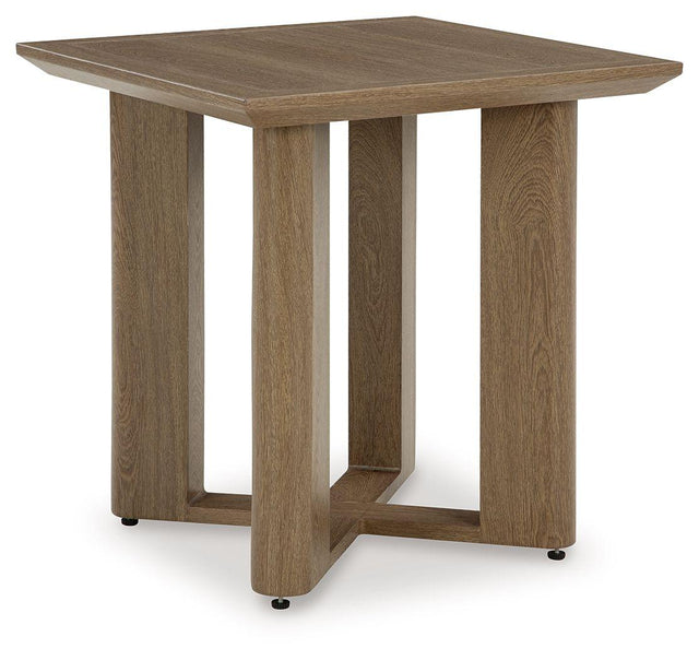 Ashley Serene Bay Square End Table - Dark Brown
