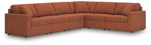 Ashley Modmax - Spice - 6-Piece Sectional With Laf Corner Chair And Raf Corner Chair