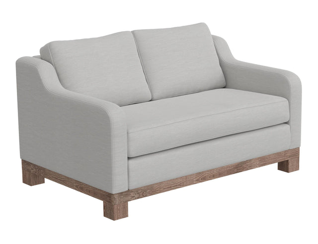 International Furniture Direct Samba - Fabric Loveseat - Ecru Beige