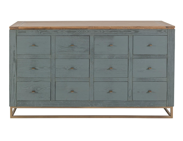 International Furniture Direct Timber - Console - Forest Green