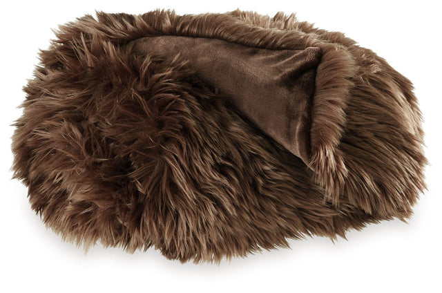 Ashley Bellethrone Throw (3/CS) - Brown