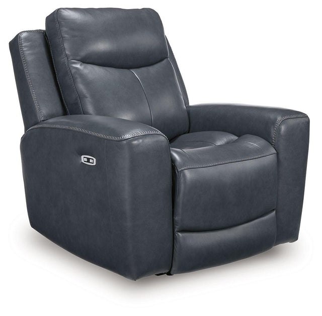 Ashley Next Move PWR Recliner/ADJ Headrest - Admiral