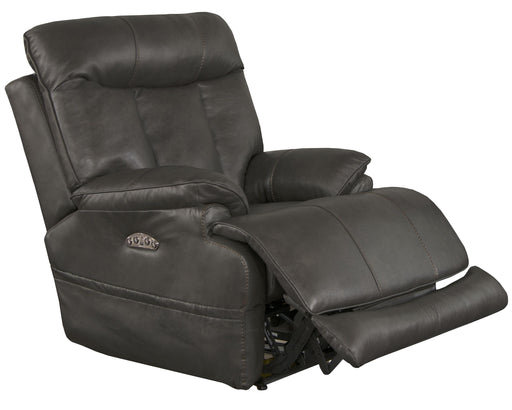 Catnapper Naples - Power Headrest With Lumbar Power Lay Flat Recliner With Extended Ottoman - Steel - 42.5"