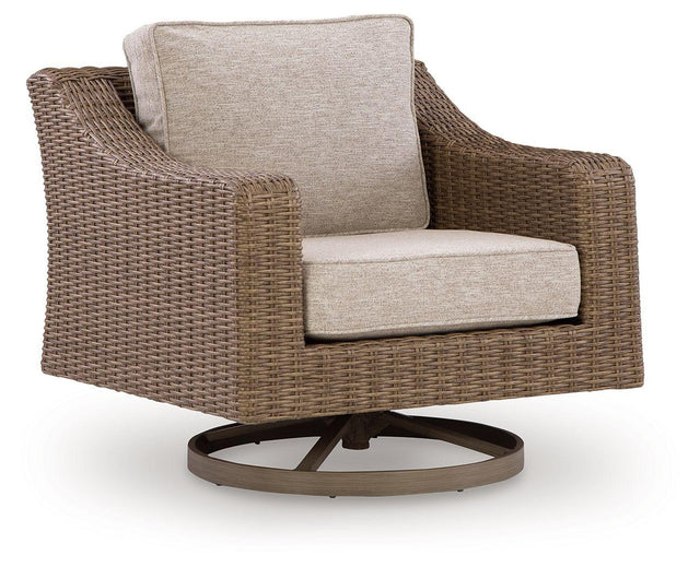 Ashley Laguna Heights Swivel Lounge w/ Cushion - Beige