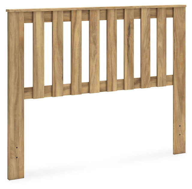 Ashley Bermacy Full Panel Headboard - Light Brown