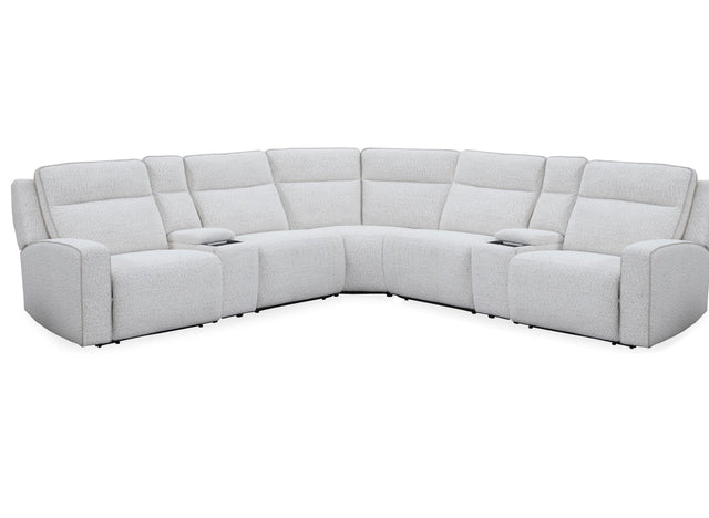 Parker House Lancaster - 7 Piece Package Sectional - Fluffy River Rock