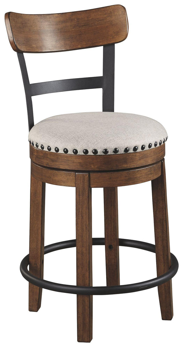 Ashley Valebeck UPH Swivel Barstool (1/CN) - Brown