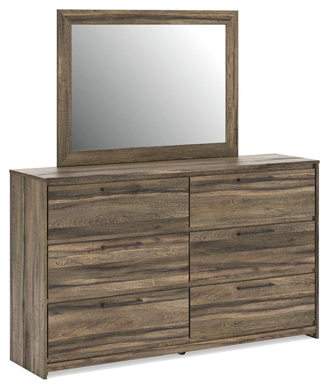 Ashley Elbrim - Brown - Dresser And Mirror