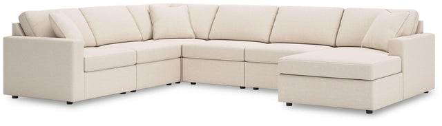 Ashley Modmax - Oyster - 6-Piece Sectional With Raf Corner Chaise