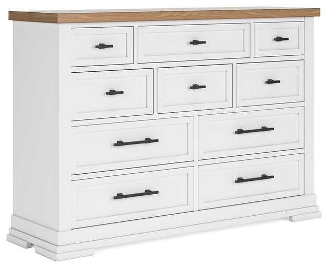 Ashley Ashbryn Dresser - White/Natural