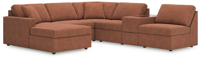 Ashley Modmax - Spice - 6-Piece Sectional With Laf Corner Chaise And Storage Console
