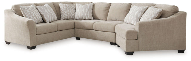 Ashley Brogan Bay - Cork - 3-Piece Sectional With Raf Cuddler