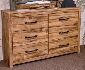Ashley Maystonna Six Drawer Dresser - Brown