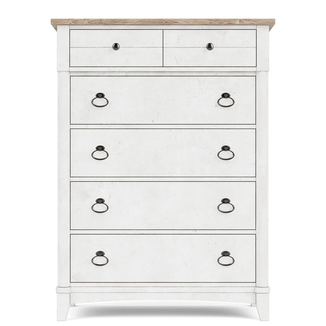 Riverside Furniture Maddox - Five Drawer Chest - White