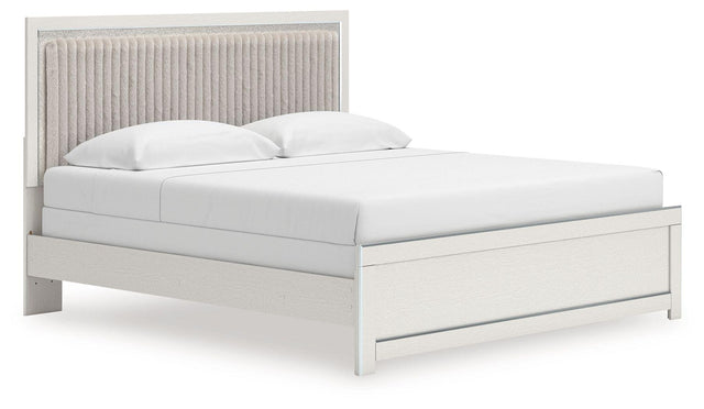 Ashley Zuraleus - King Upholstered Panel Bed - White