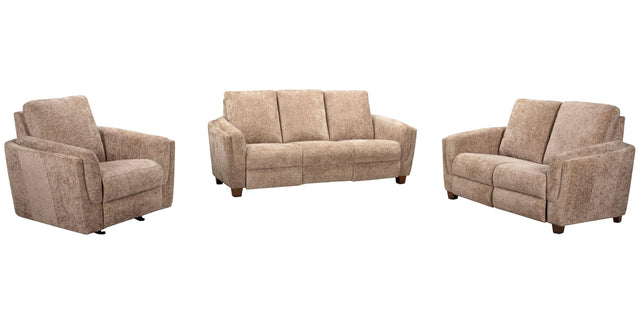 Parker House Morehead - Power Reclining Sofa Loveseat And Recliner - Biscotti