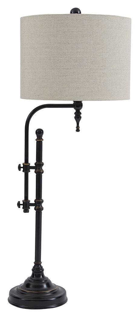 Ashley Anemoon Metal Table Lamp (1/CN) - Black