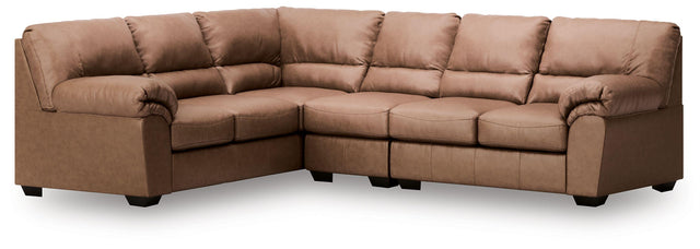 Ashley WillowBend - Caramel - 3-Piece Sectional With LAF Sofa