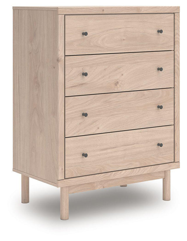Ashley Arloster Four Drawer Chest - Tan