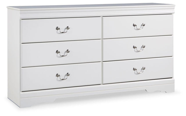 Ashley Anarasia Six Drawer Dresser - White