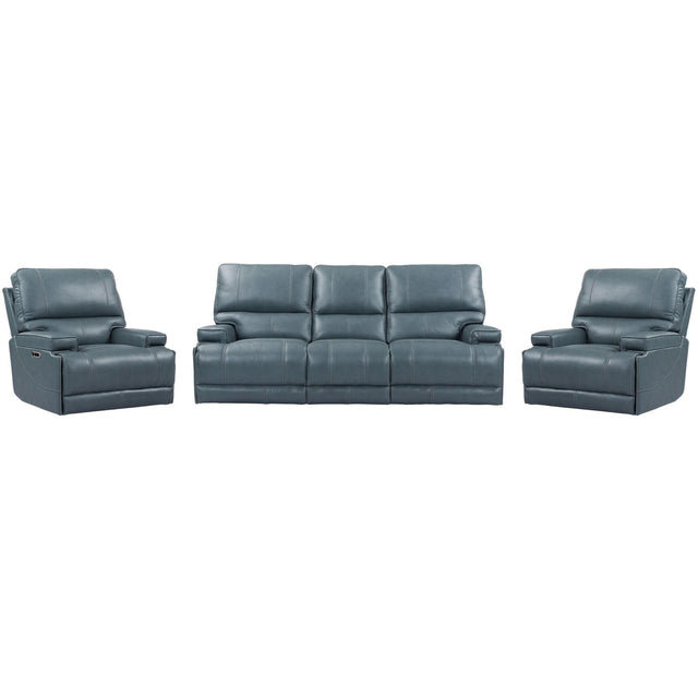 Parker House Whitman - Powered By Freemotion Power Reclining Sofa And 2 Recliners - Verona Azure