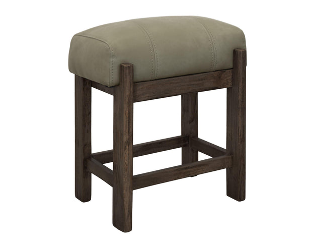 International Furniture Direct Black Balam - Stool - Oil Black / Green