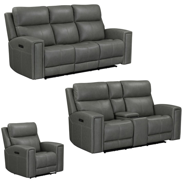 Liberty Furniture Camden - Sofa With Loveseat & Recliner - Gray