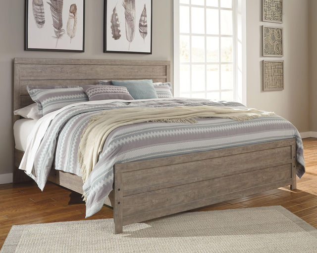Ashley Culverbach - Gray - King Panel Bed