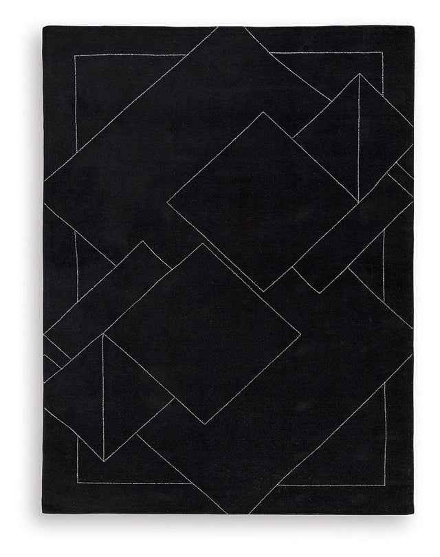 Ashley Marav Large Rug - Black/White